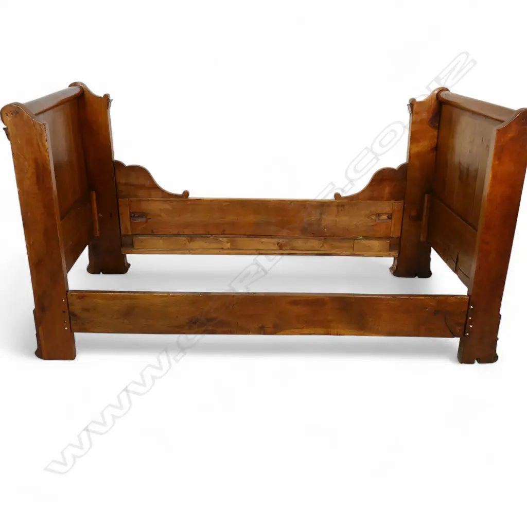A c.1850 French cherrywood Bateau lit (day bed), Image 1++